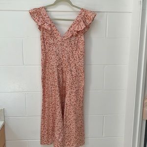 Marc Jacobs pink floral midi dress size 2